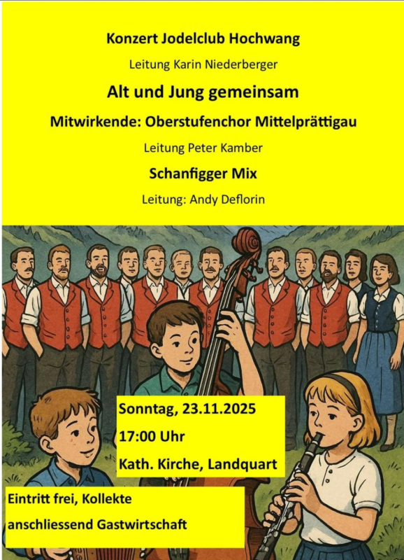 Jahreskonzert Jodelclub Hochwang